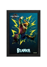 Cadre Lenticulaire 3D Plax Street Fighter 6 Par Pixel Frames - Blanka 25 x 30 CM